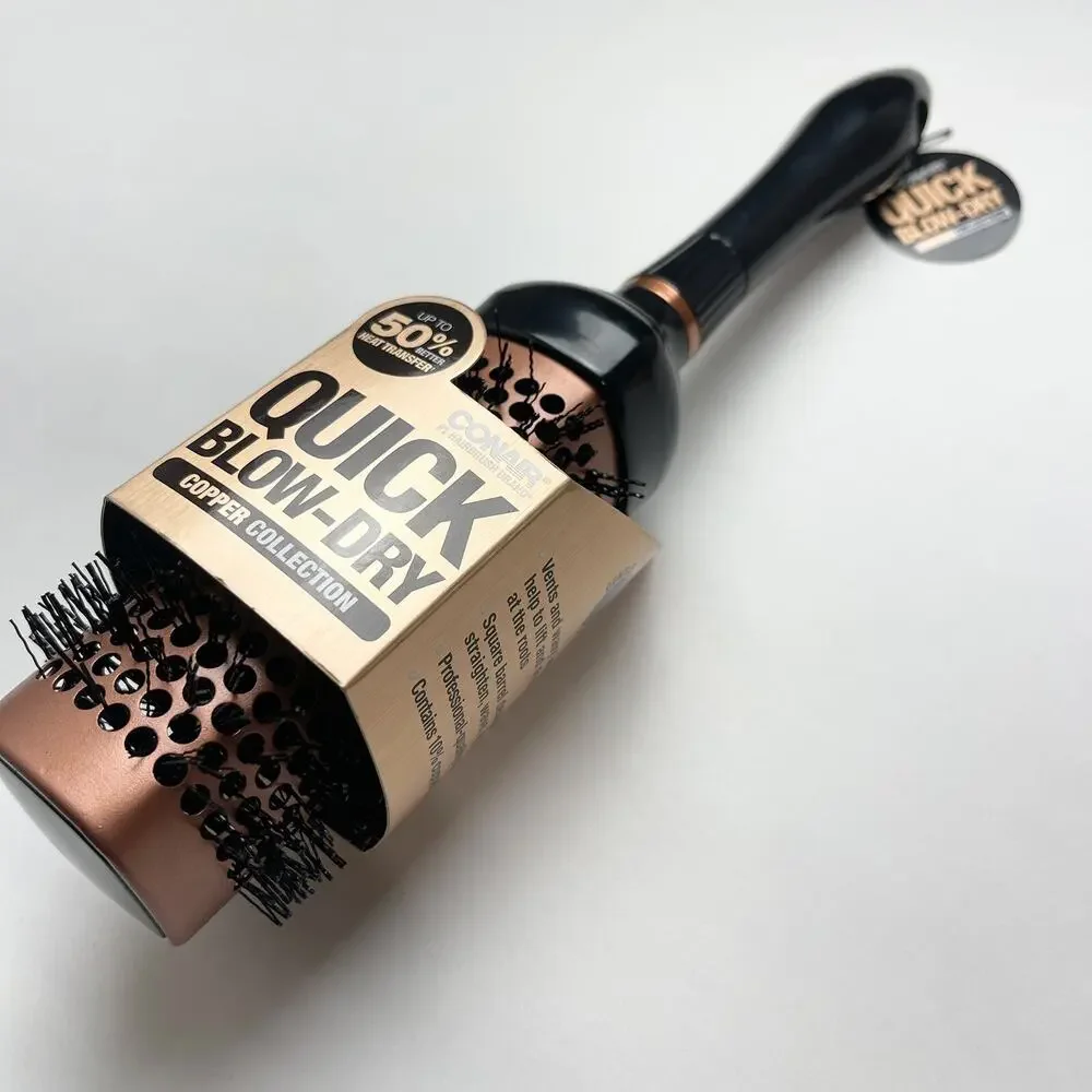 Conair‎ Quick Blow Dry Pro Copper Collection Hi-Speed Style Hairbrushes Hair